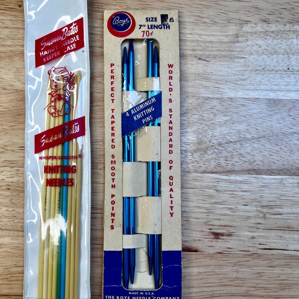Vintage Susan Bates Knitting Needles And Boye Knitting‎ Needles
